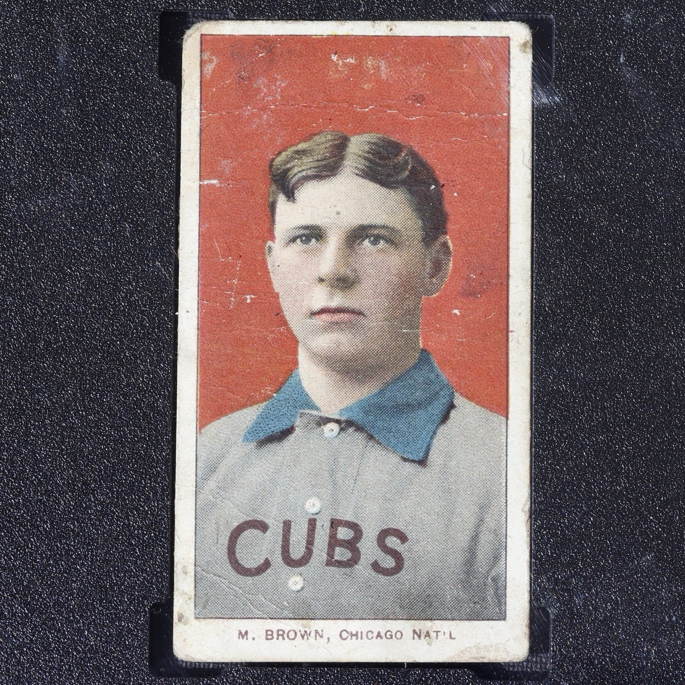 1909 T206 Piedmont Mordecai Brown SGC Authentic • Cubs on Shirt • Chicago HOF