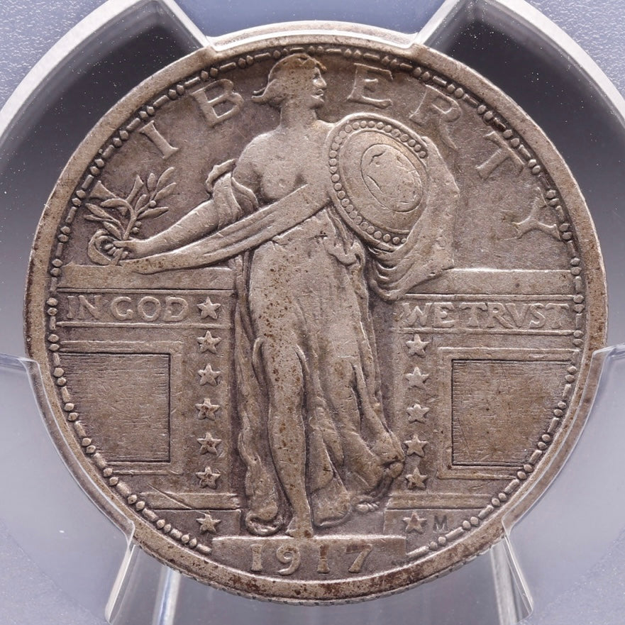 1917 Standing Liberty Quarter PCGS VF25 • Type 1 Philadelphia First-Year Issue