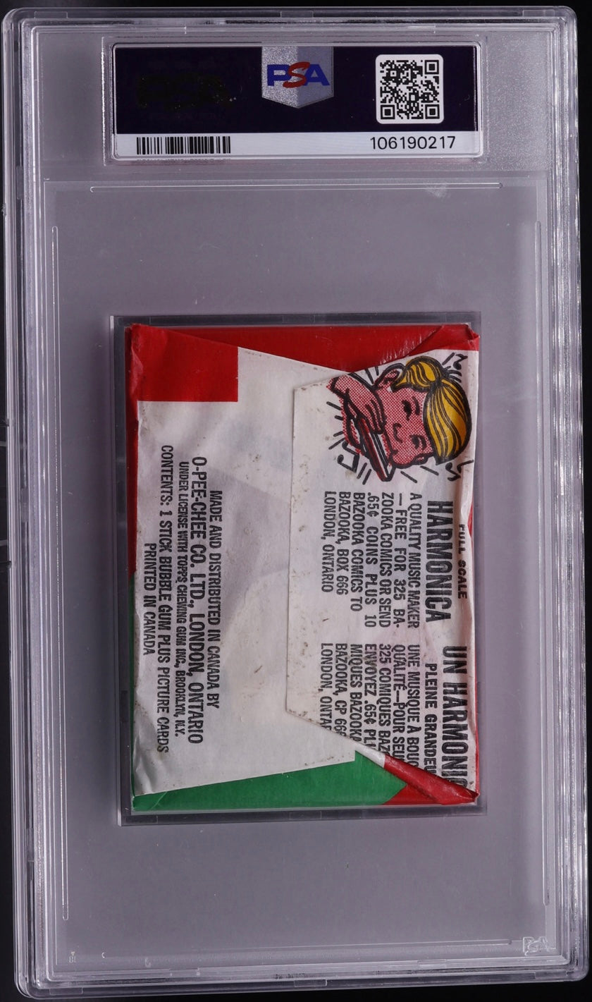 1971 O-Pee-Chee CFL Football Wax Pack PSA 7 NM-MT Sealed All-Star Poster