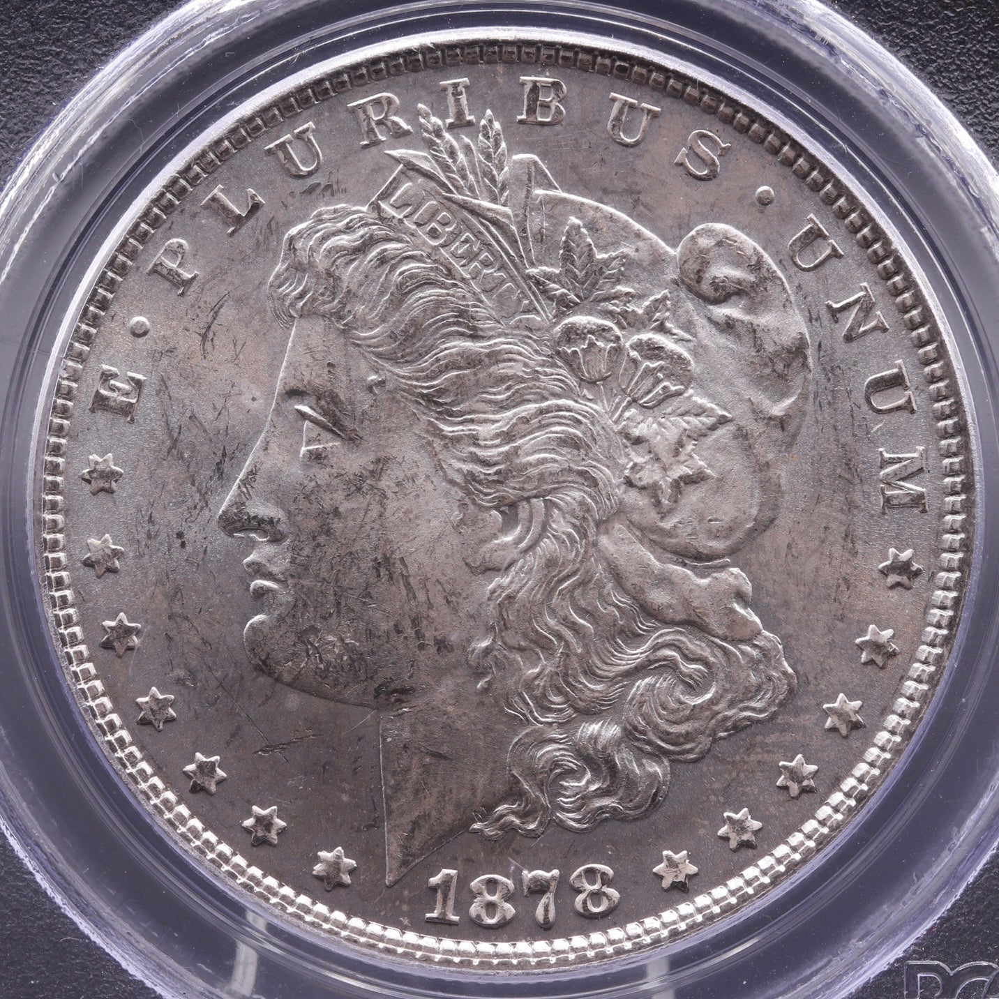 1878 7/8 Tail Feathers Weak Strike PCGS MS63 Morgan Silver Dollar