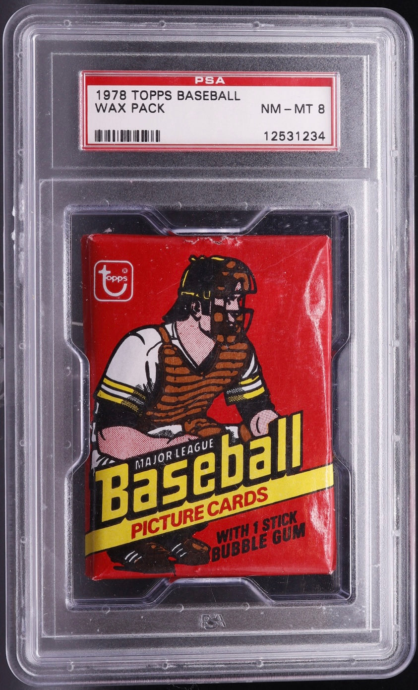 1978 Topps Baseball Wax Pack PSA 8 NM-MT Sealed Eddie Murray RC HOF Vintage