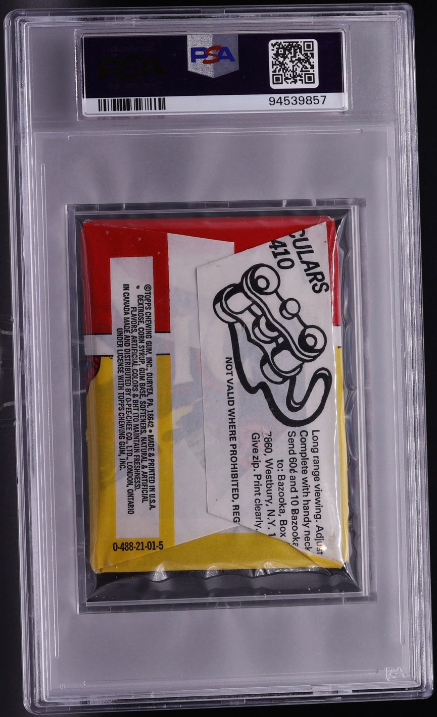 1975 Topps Comic Book Heroes Stickers Wax Pack PSA 7 NM Sealed Spider-Man Marve