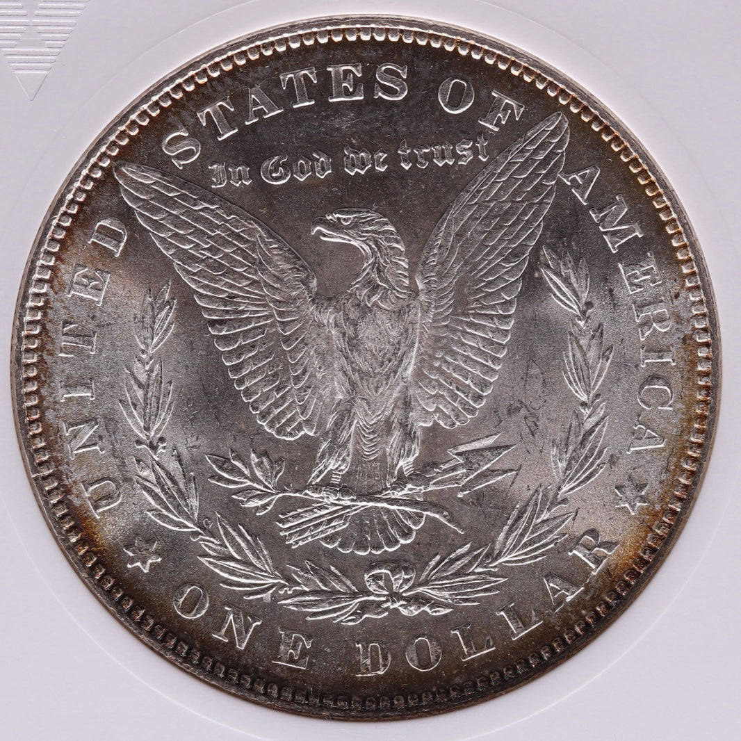 1878 7TF Morgan Silver Dollar ANACS MS61 VAM-84A Clashed E Soapbox Holder