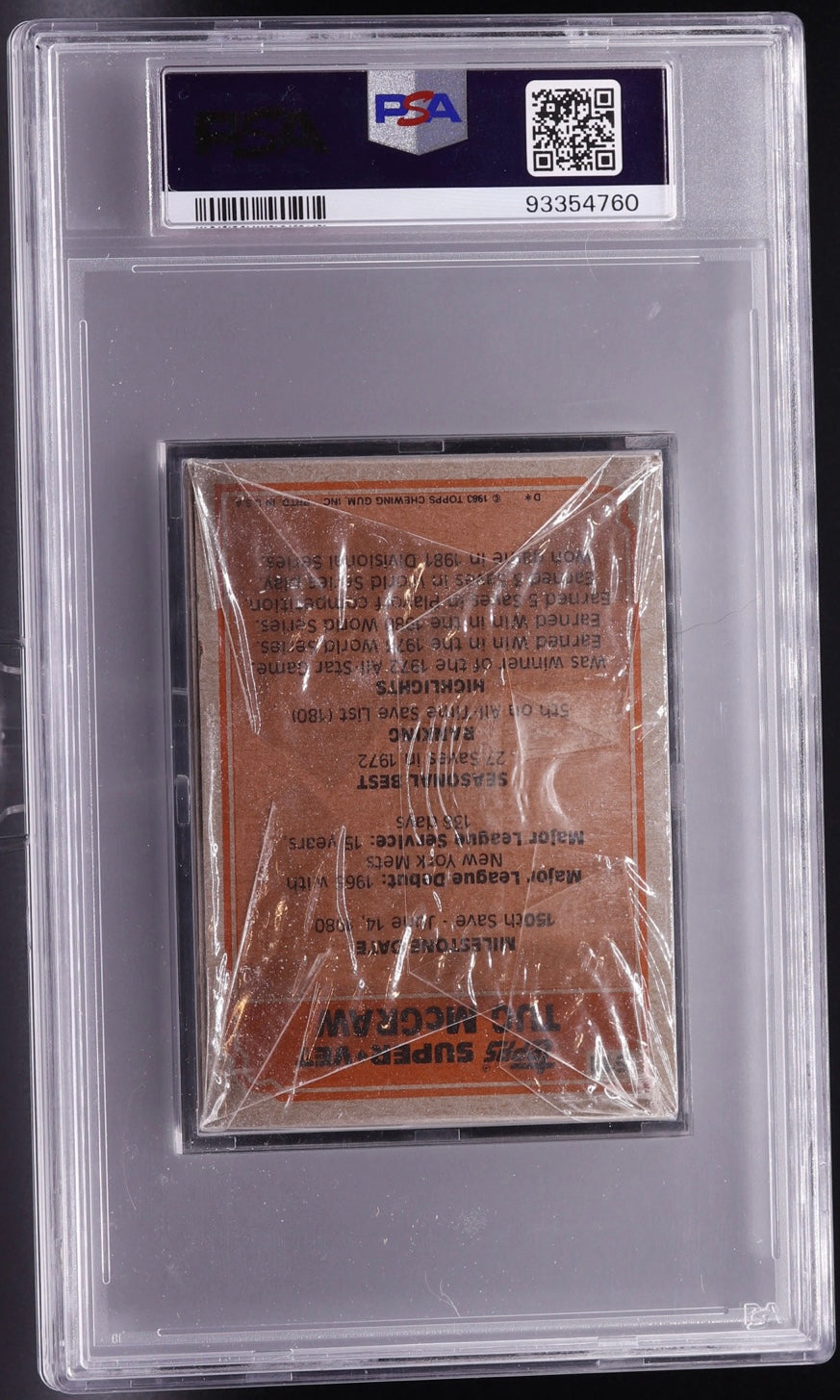 1983 Topps Grocery Cello Pack PSA MINT 9 Rod Carew Top Gwynn Boggs Sandberg RC