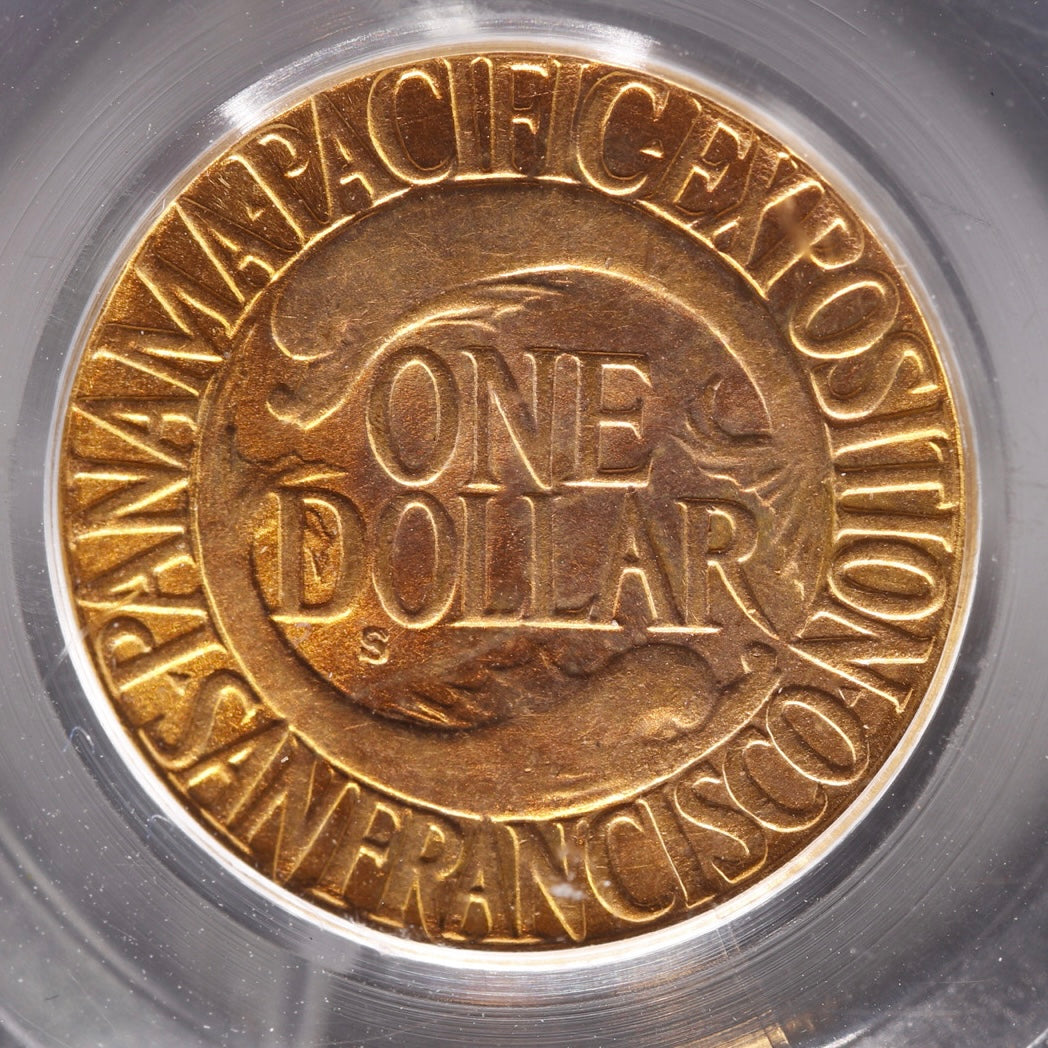 1915-S Panama-Pacific Exposition Gold Dollar PCGS MS64 San Francisco