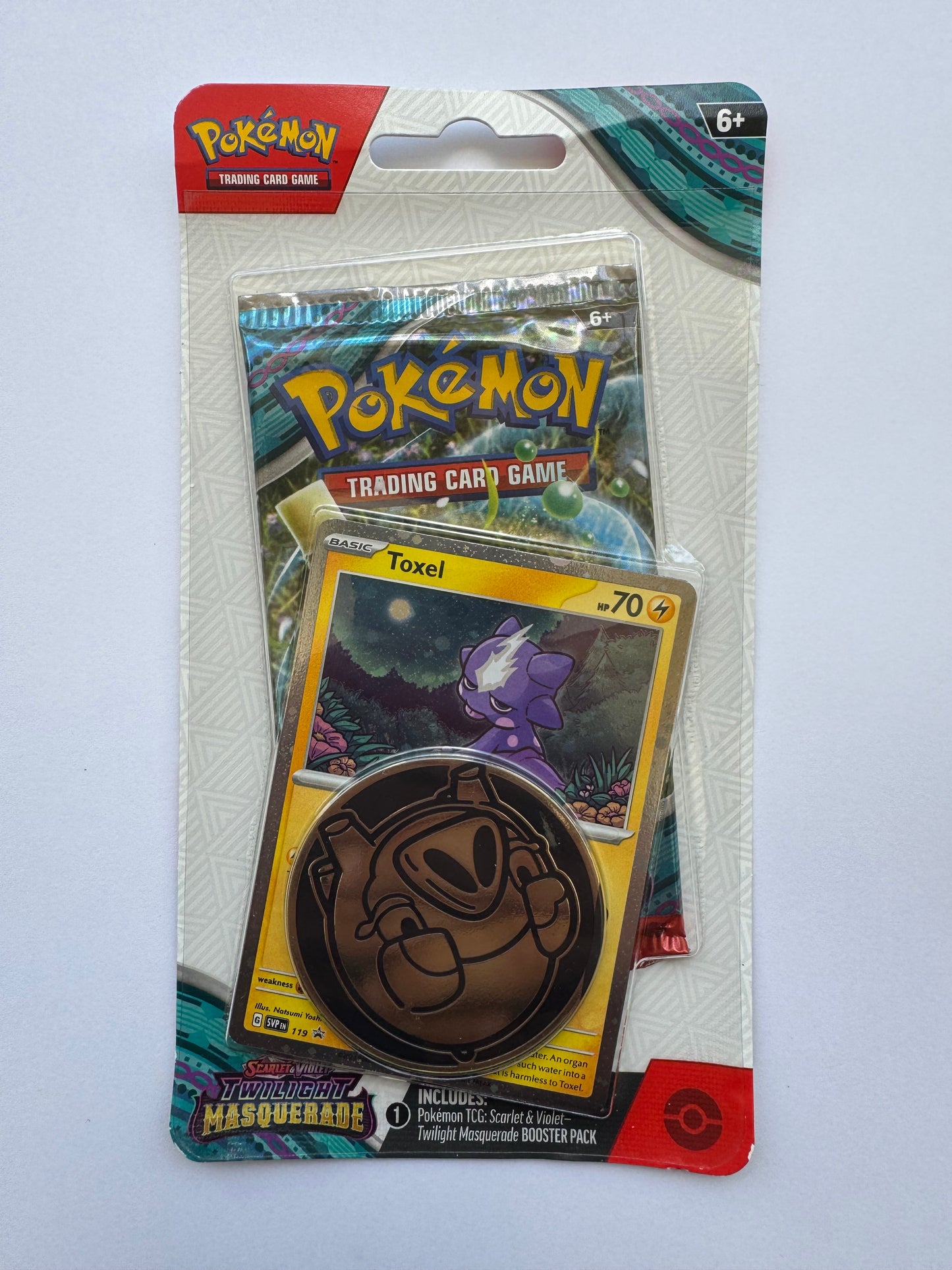 Pokémon Scarlet & Violet Twilight Masquerade Toxel Promo Blister Pack - Sealed New