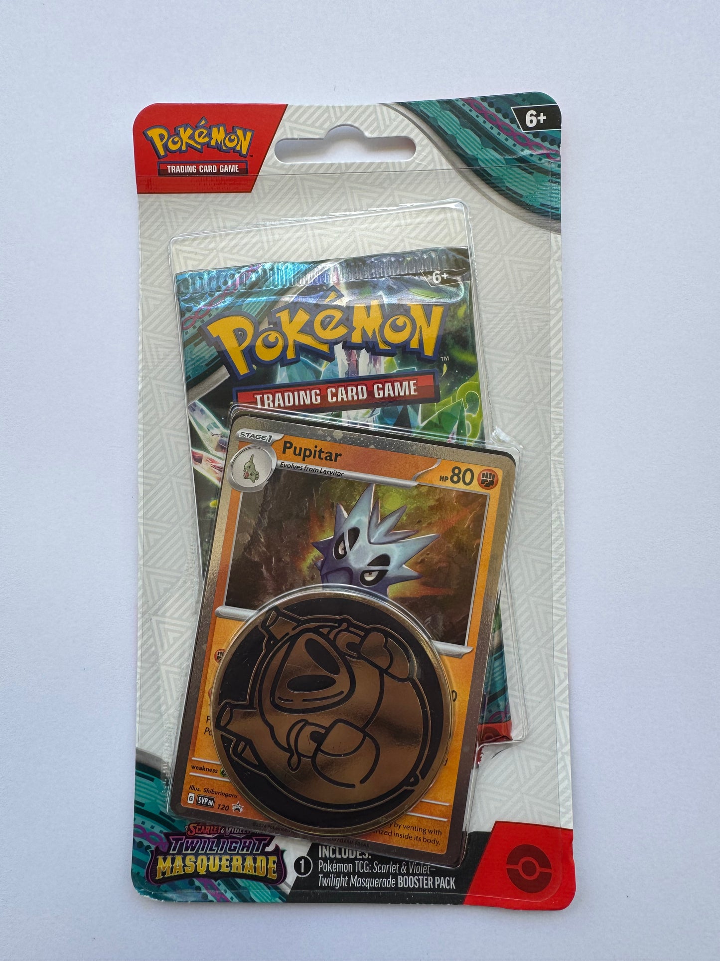Pokémon Scarlet & Violet Twilight Masquerade Pupitar Promo Blister Pack - Factory Sealed NEW