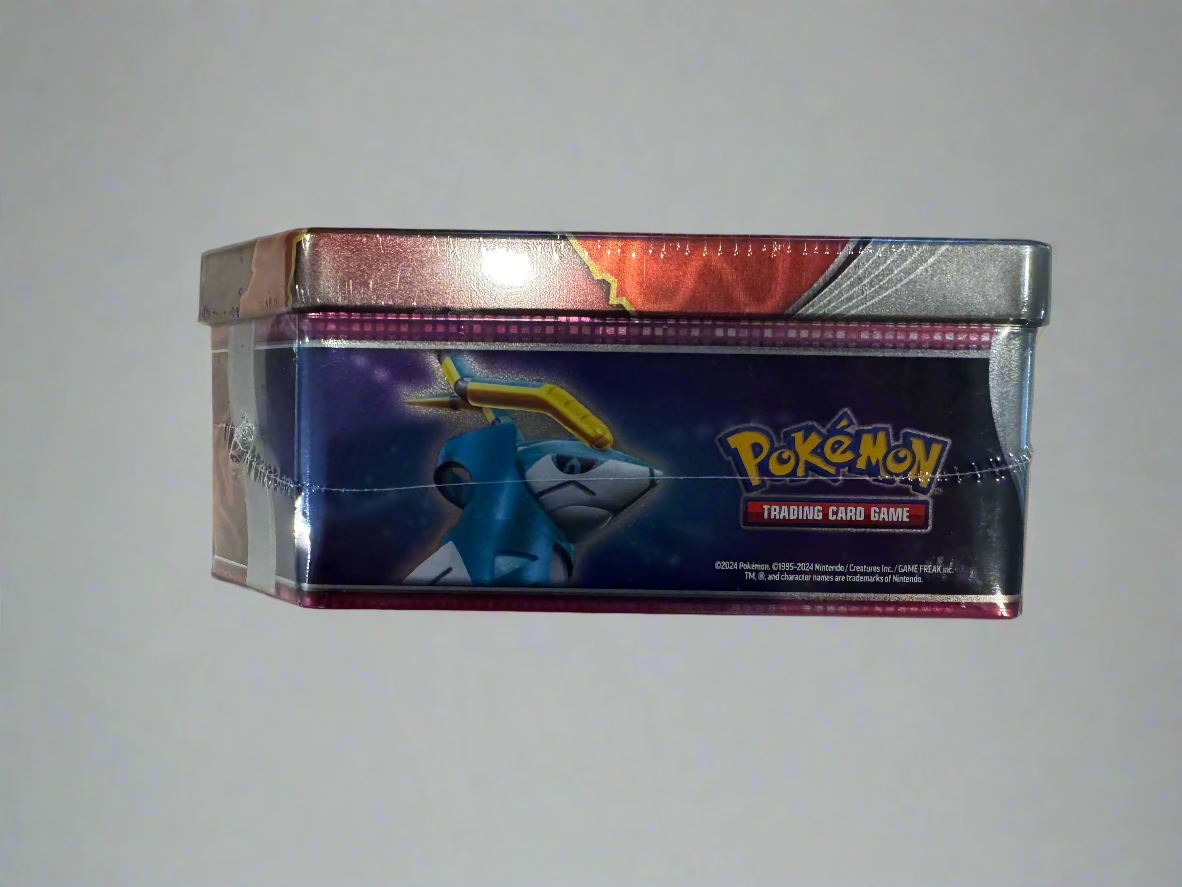 Gouging Fire ex Pokémon TCG Tin – 5 Booster Packs + Promo Card
