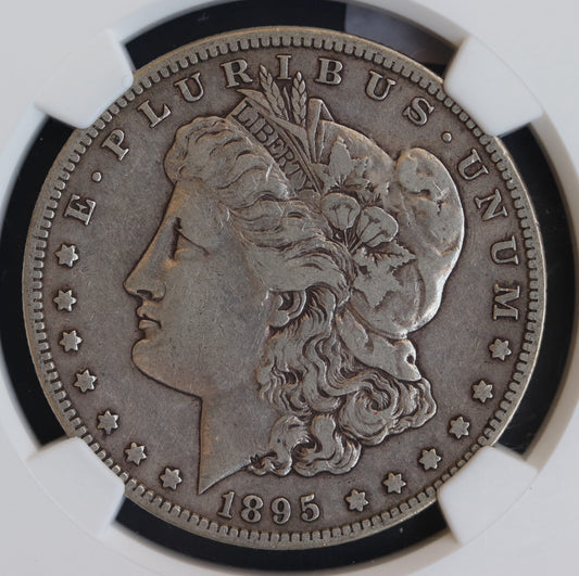 1895-S Morgan Silver Dollar $1 Coin – NGC Graded VF25 – Rare Key Date
