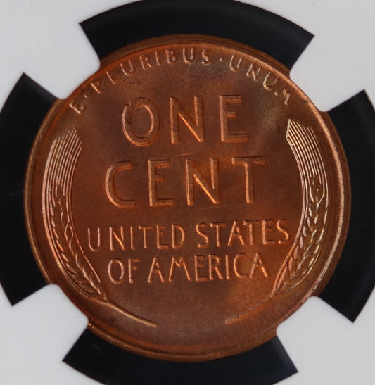 1955 1C Lincoln Head Wheat Cent ** MS67+ Red ** NGC Super Rare !