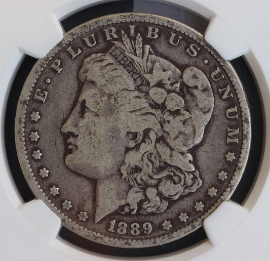 1889 Morgan Silver Dollar – Rotated Dies Mint Error – NGC VG10 | Rare Variety