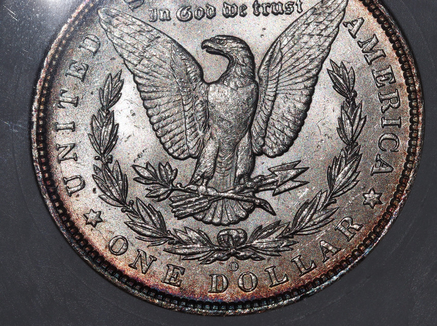 1885-O Morgan Silver Dollar – ANACS MS63 – Old Soapbox Holder, Scarce “O”