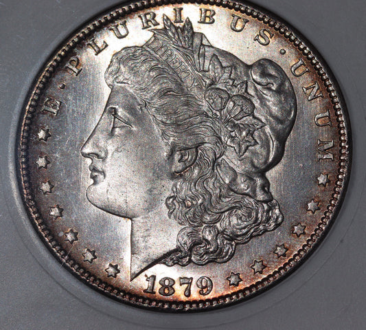 1879-S Morgan Silver Dollar – ANACS Certified MS64 – U.S. Silver Dollar  *Toner*