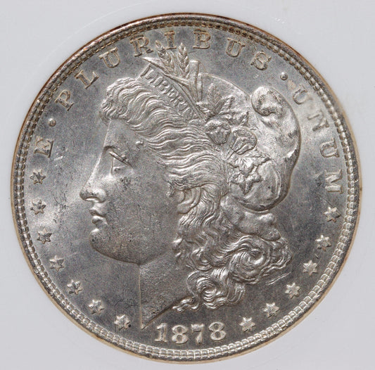 1878 7TF Morgan Silver Dollar VAM‑31 MS63 ANACS Soapbox Certified Scarce