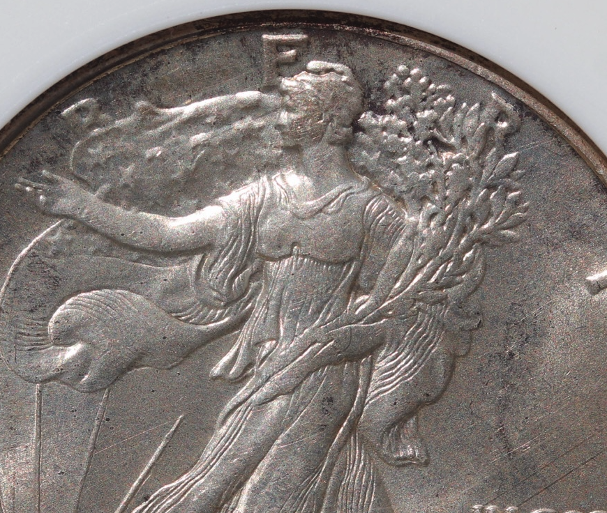 1942 Walking Liberty Half Dollar – ANACS Certified AU58 – Lustrous Pre-War