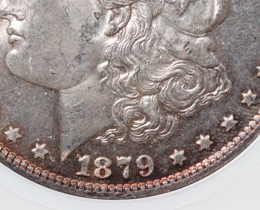 1879-S Morgan Silver Dollar – ANACS Certified MS64 – U.S. Silver Dollar  *Toner*