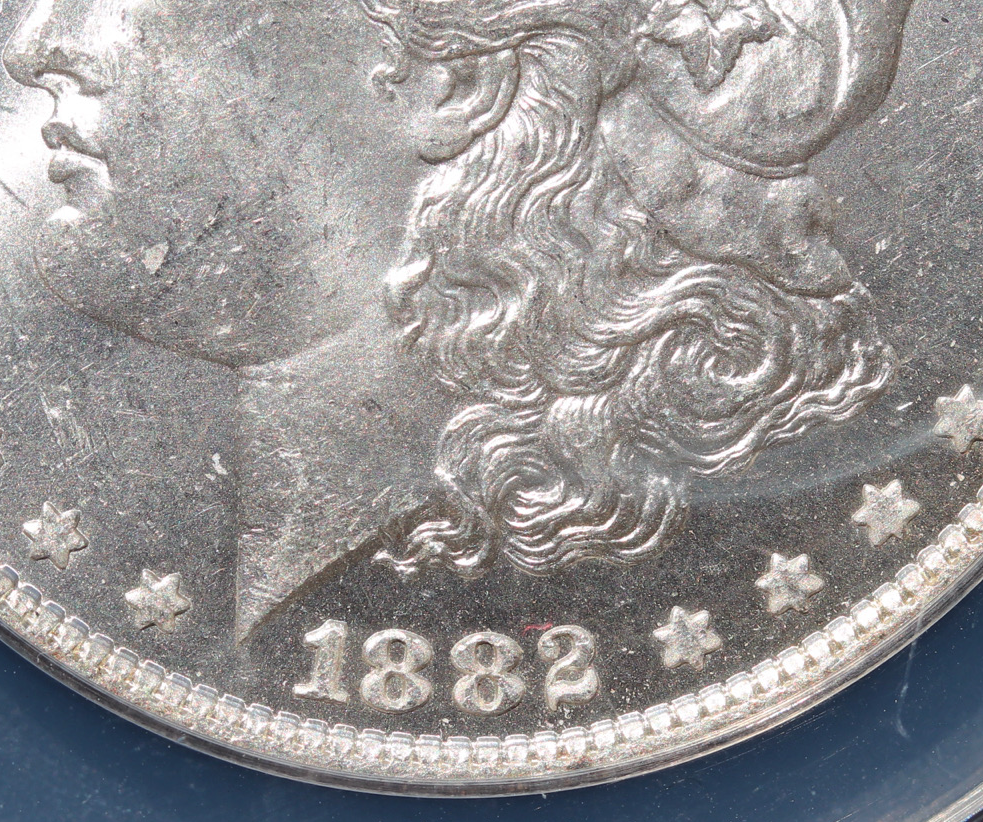 1882-O Morgan Silver Dollar – ANACS Certified MS62 – 90% Silver Coin