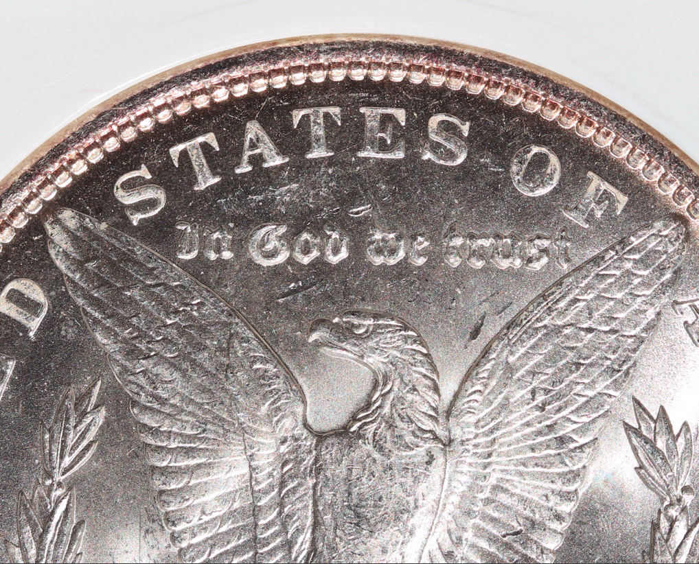 1890 Morgan Silver Dollar – ANACS Certified MS63 – Uncirculated *Toner*