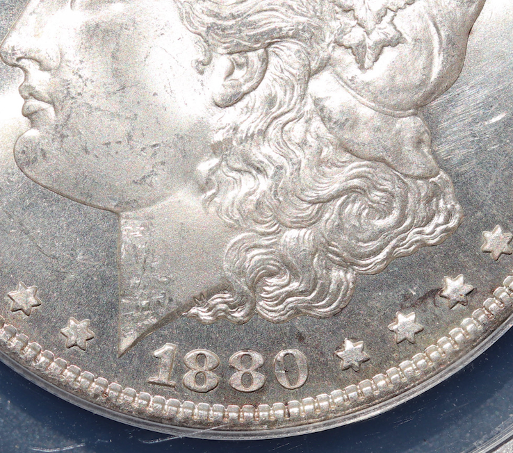 1880-S Morgan Silver Dollar – ANACS MS64 – Brilliant 90% Silver Numismatic Coin