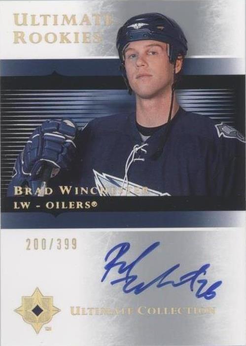 2005-06 UD Ultimate Collection Brad Winchester Rookie Auto /399 Edmonton Oilers