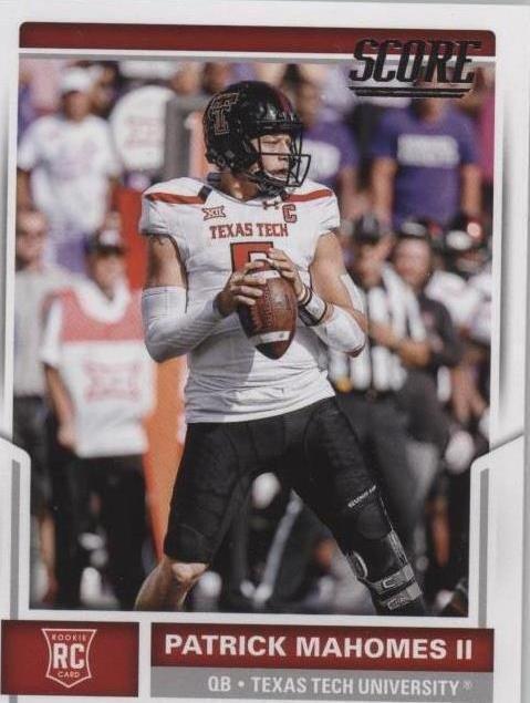 Patrick Mahomes II 2017 Score #403 Rookie RC BGS 7.5 NM+ Chiefs Texas Tech QB