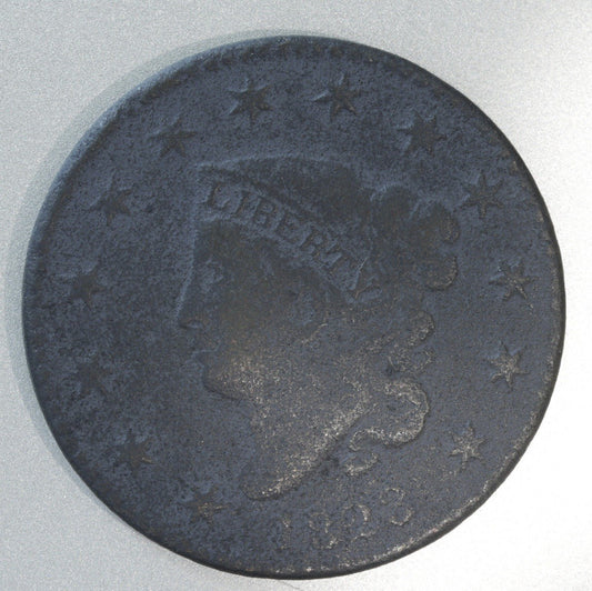 1823 Matron Head Large Cent • Key Date Early Copper Coin Full LIBERTY Visible