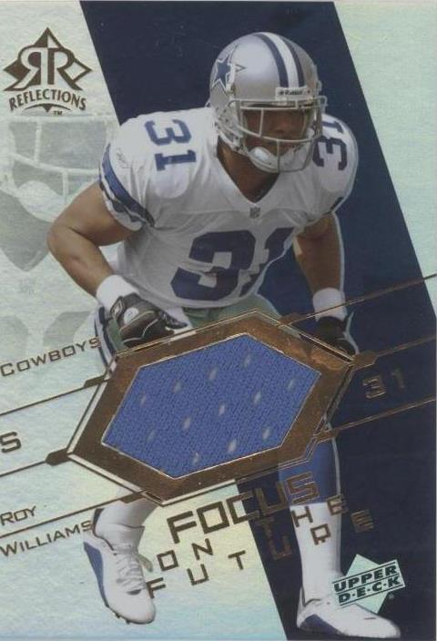 2004 UD Reflections Roy Williams Cowboys • Focus on the Future • Jersey Card