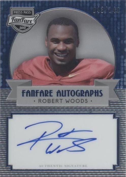 2013 Press Pass Fanfare Autographs Robert Woods Auto FF-RW USC Trojans WR