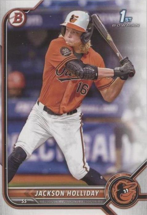 2022 Bowman Draft Jackson Holliday #BD-168 RC 1st Bowman PSA 10 GEM