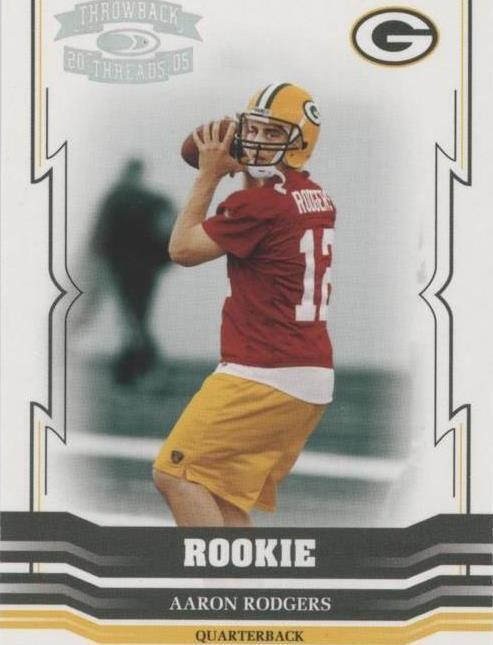 2005 Donruss Throwback Threads Silver #192 Aaron Rodgers RC PSA GEM MT 10 /99