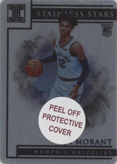 2019 Panini Impeccable Ja Morant Stainless Stars Auto PSA 7 NM / Auto 10