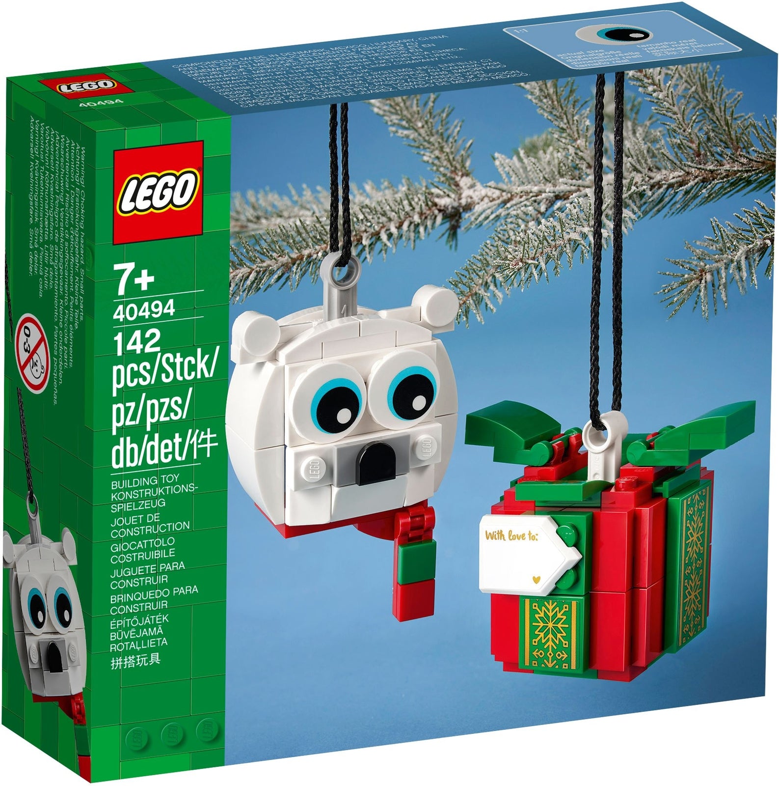 LEGO 40494 Polar Bear & Gift Pack Christmas Tree Ornament Set NEW SEALED Retired