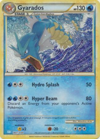 2023 Pokemon TCG Classic Gyarados 007/034 Holo CGC Pristine 10 Blastoise Deck