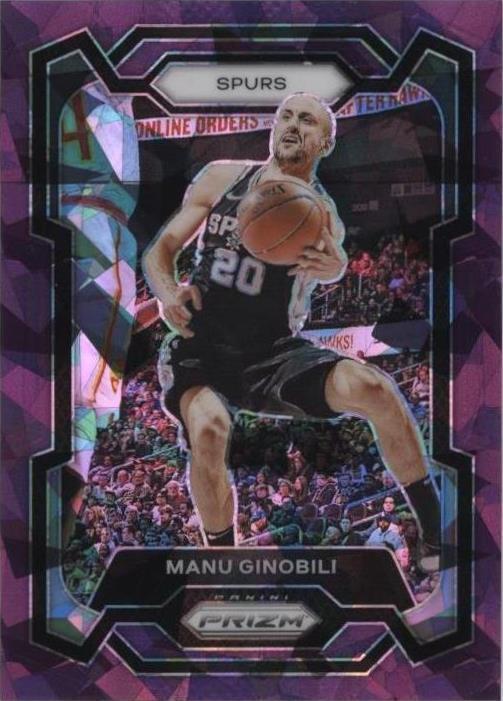 2023-24 Panini Prizm Manu Ginobili #190 Pink Ice Prizm PSA 9 MINT Spurs HOF