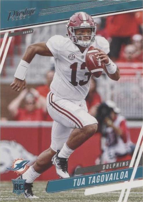 2020 Panini Prestige Tua Tagovailoa Rookie #295 BGS 9.5 Gem Mint Dolphins RC