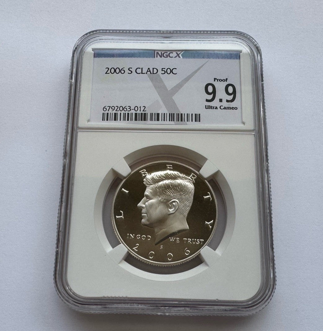 Kennedy Half Dollar 2006 S Clad NGCX 9.9 PF Ultra Cameo