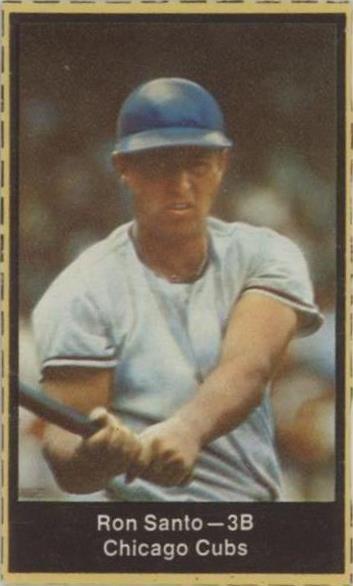 1969 Nabisco Team Flakes Ron Santo Chicago Cubs Hand-Cut Raw Vintage